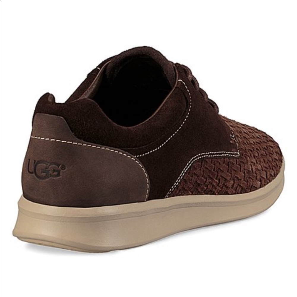 Men’s UGG Stout Hepner Woven Suede Sneaker - Picture 3 of 5